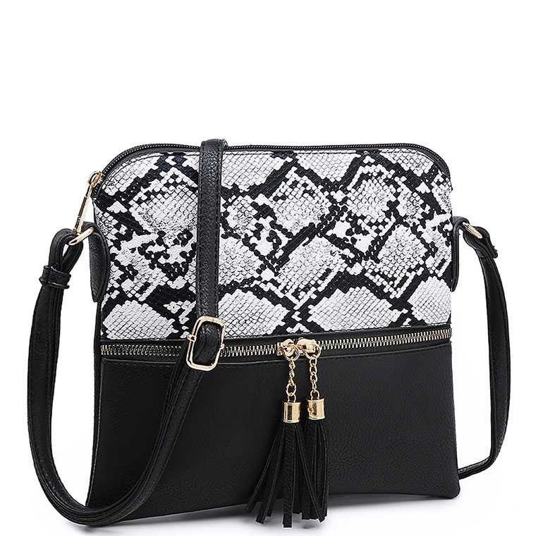 snakeprint crossbody